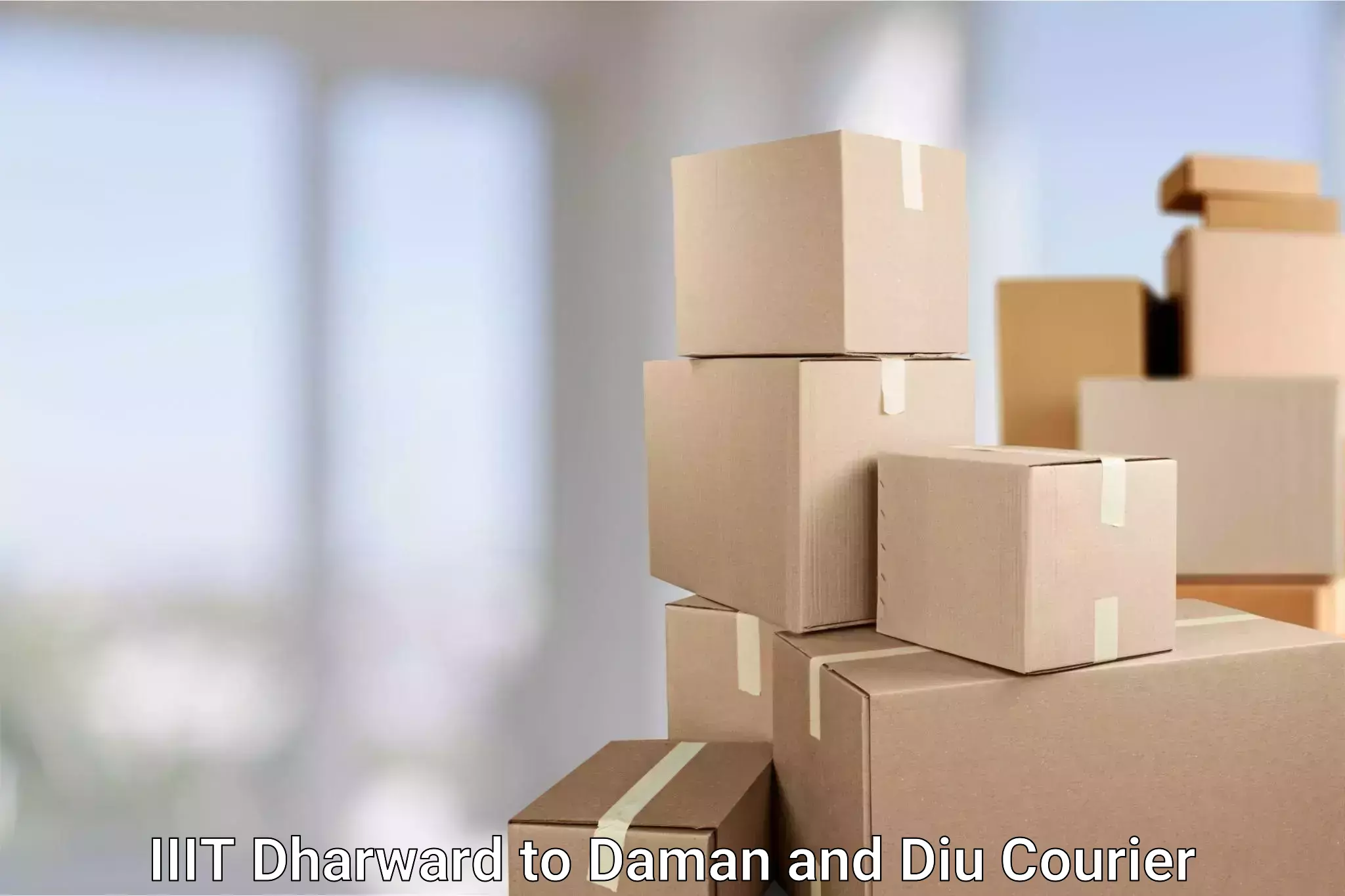 Specialized courier services IIIT Dharward to Daman and Diu