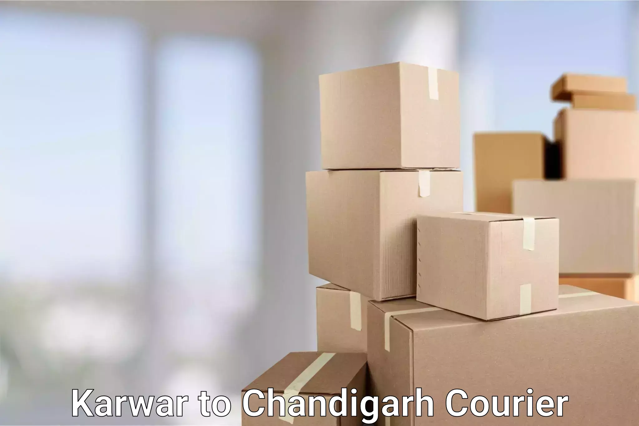 Track and trace shipping Karwar to Panjab University Chandigarh