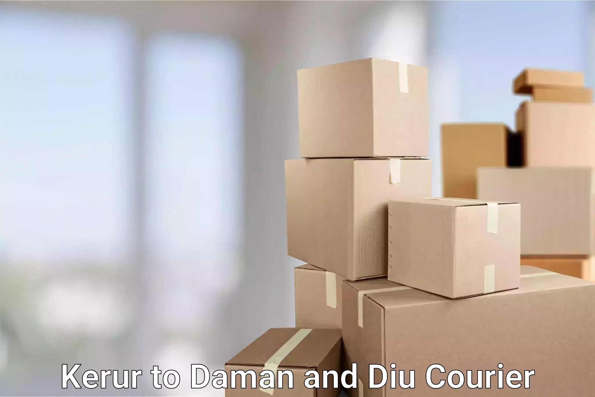Tailored freight services Kerur to Diu