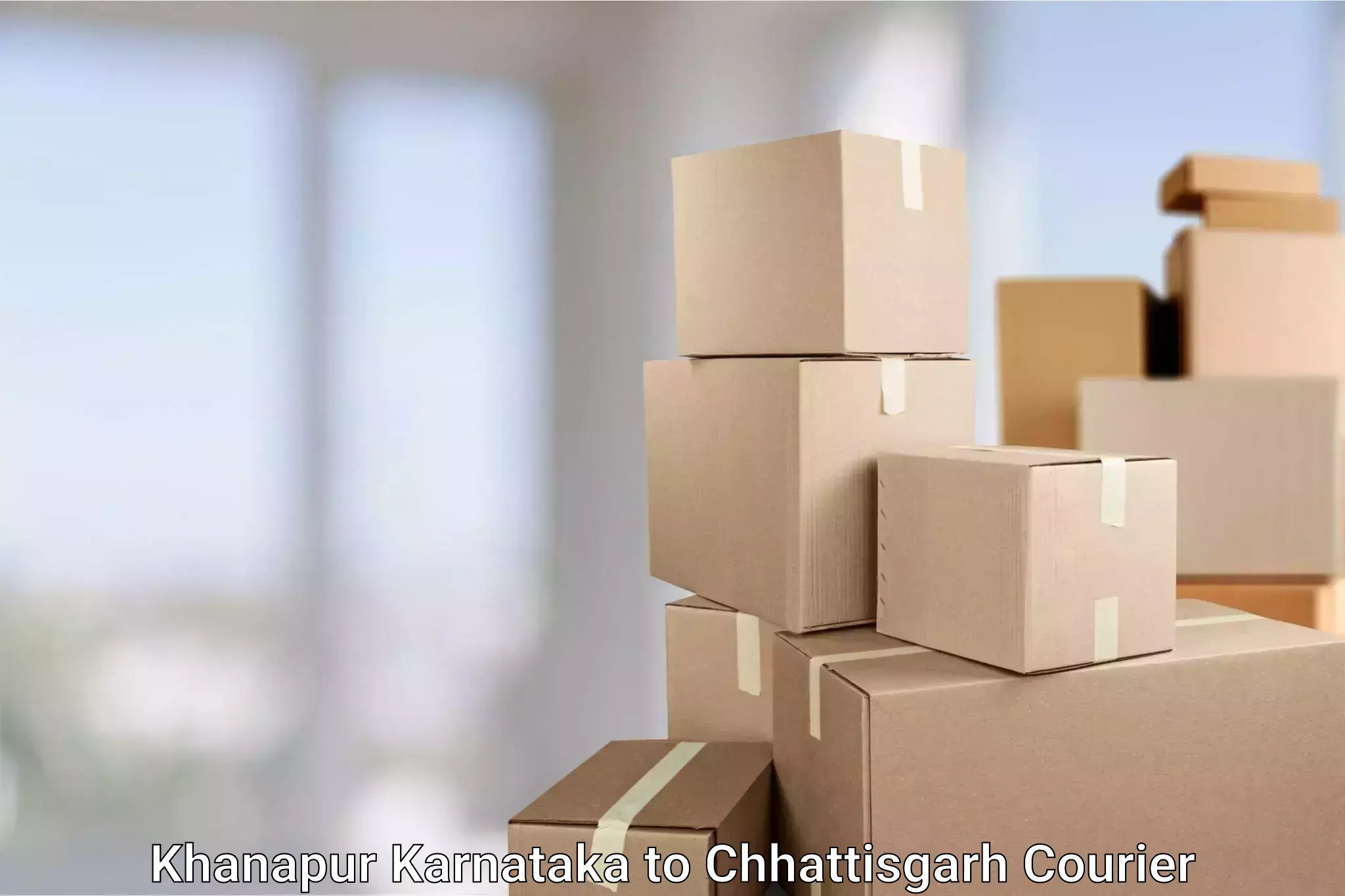 Tailored freight services Khanapur Karnataka to Chhattisgarh