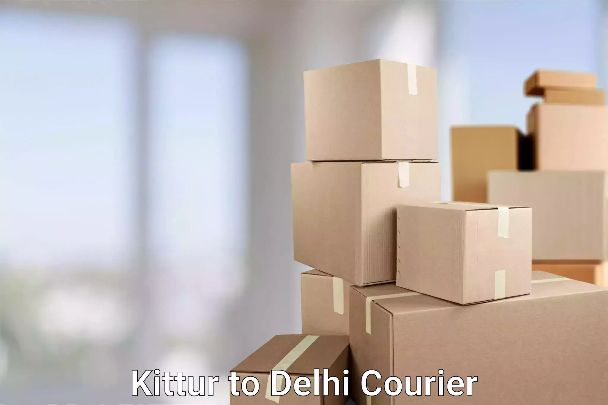 Courier app Kittur to East Delhi