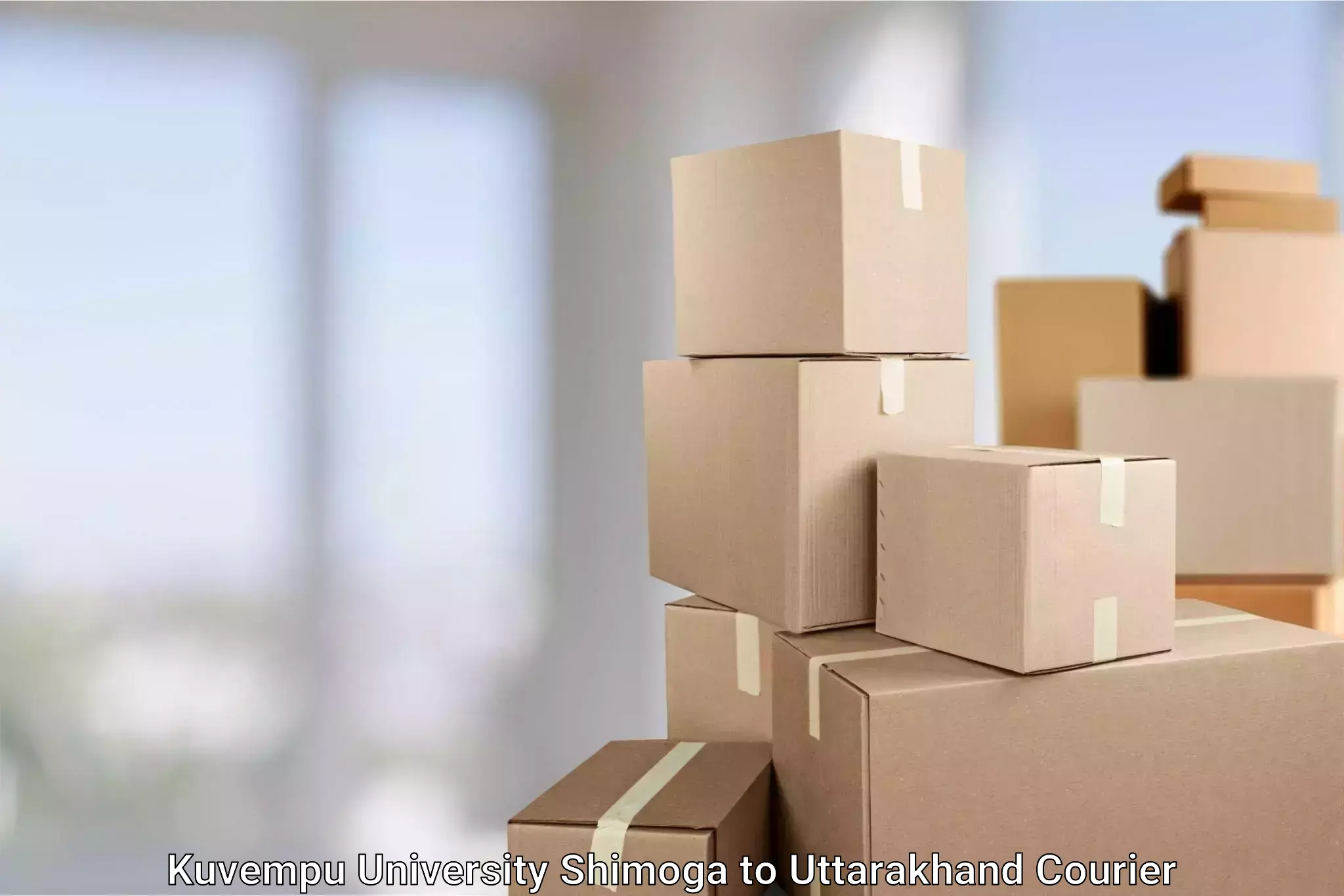 Affordable parcel service in Kuvempu University Shimoga to Uttarakhand