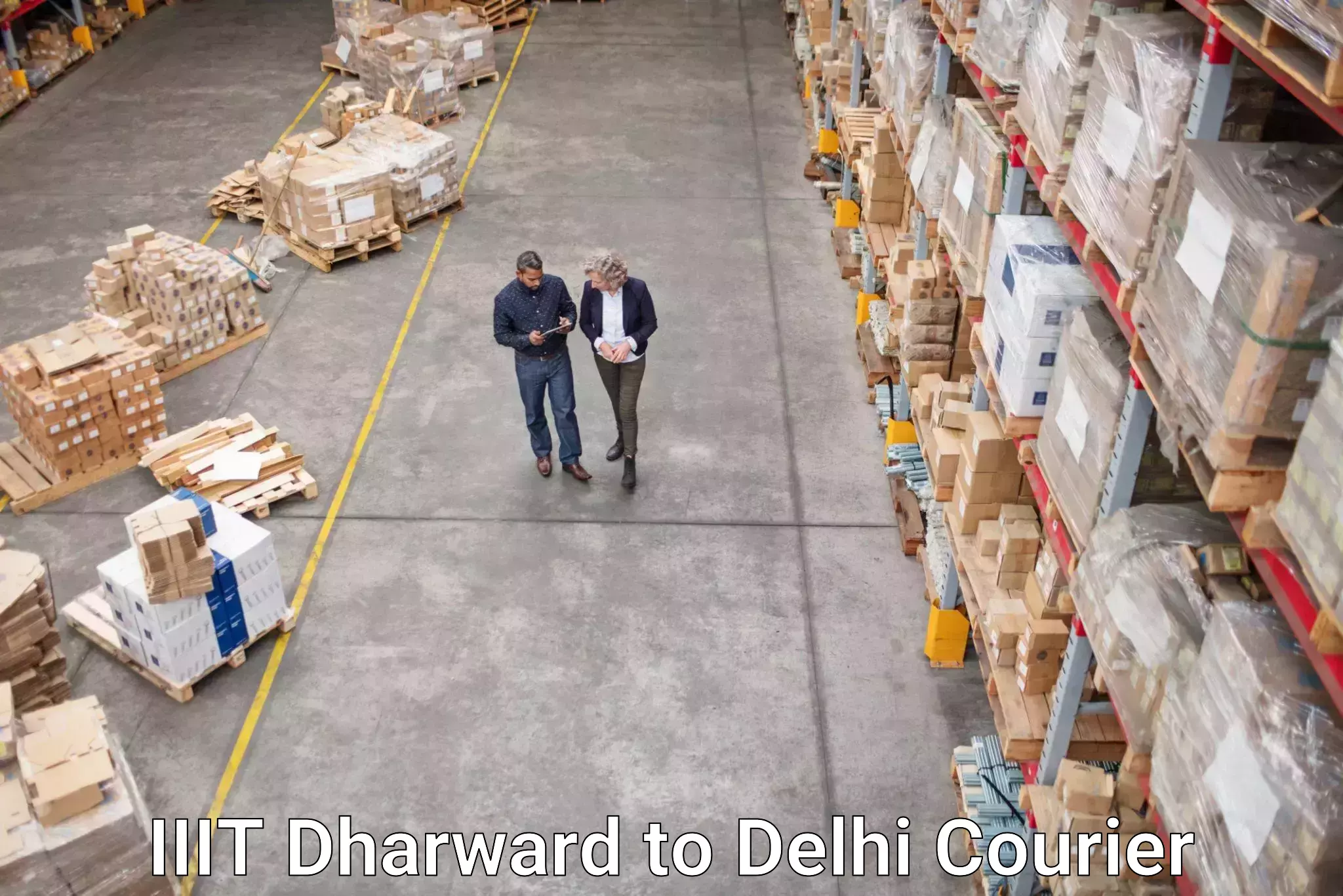 Sustainable courier practices IIIT Dharward to Indraprastha