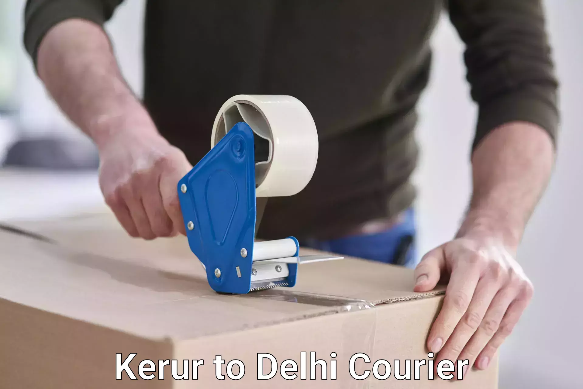 Professional courier handling in Kerur to Delhi