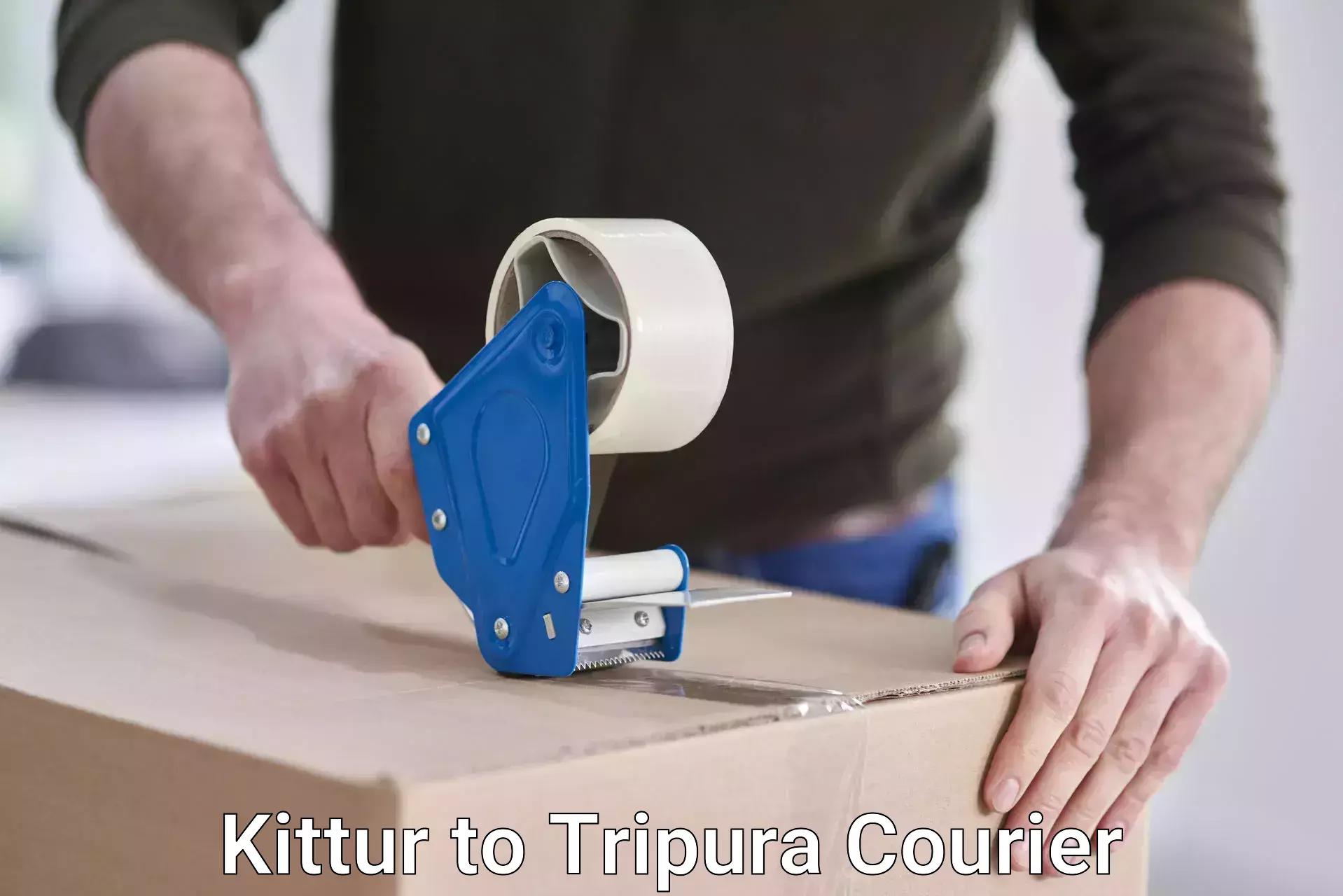 On-demand courier Kittur to Udaipur Tripura