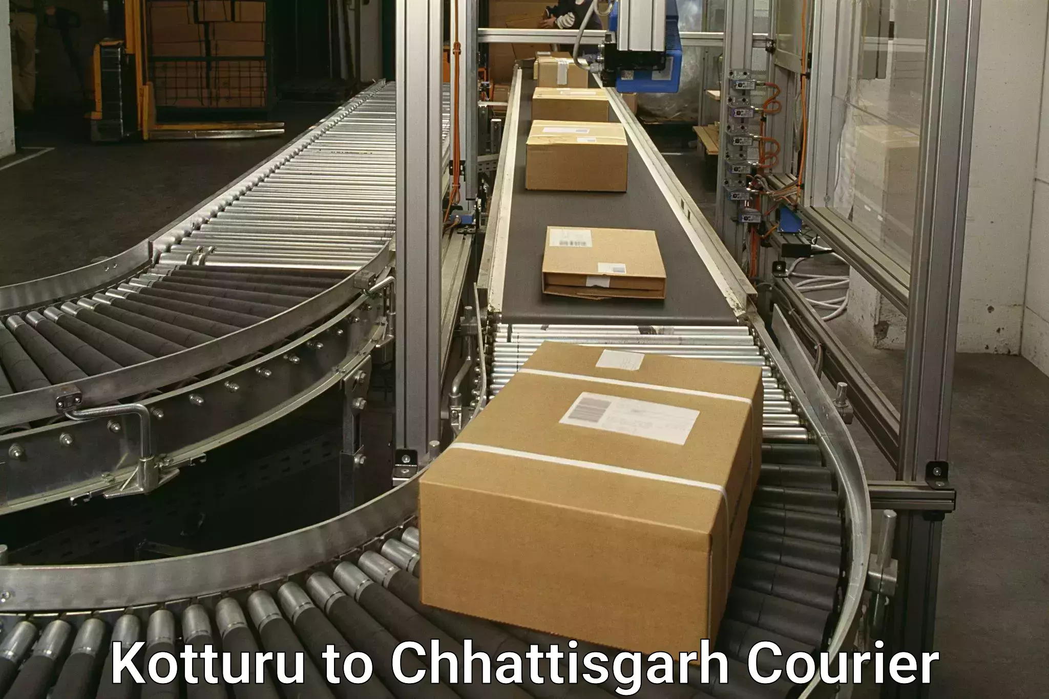 Courier service booking Kotturu to Chhattisgarh