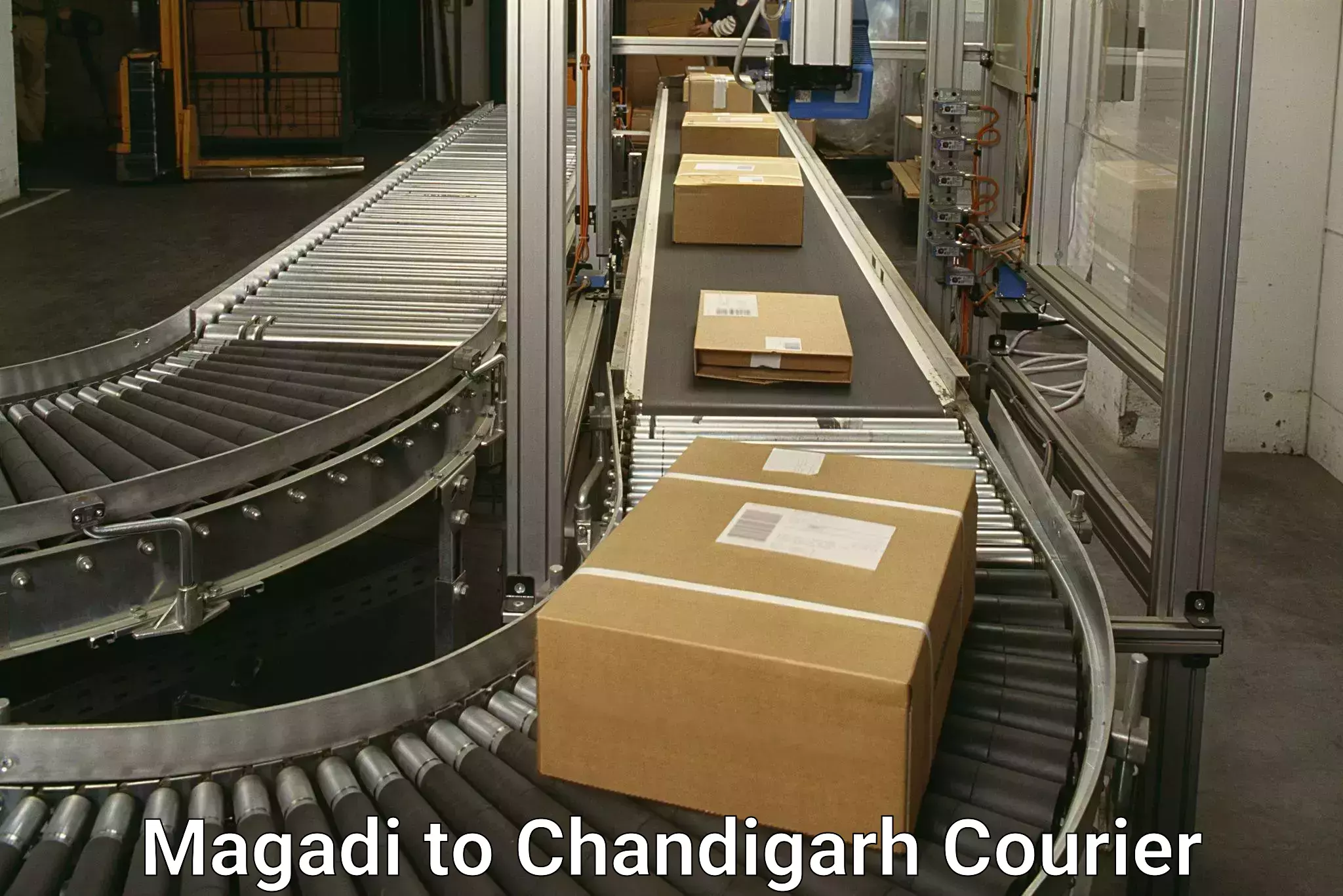 Courier service efficiency Magadi to Chandigarh