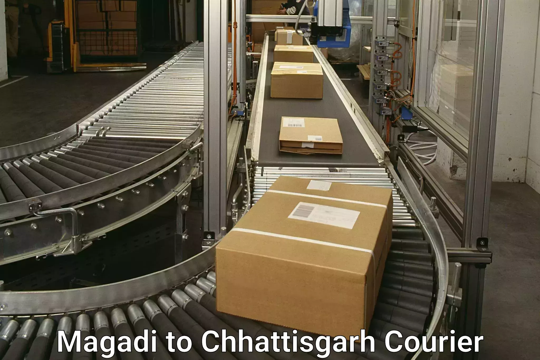 Multi-carrier shipping Magadi to Patan Durg