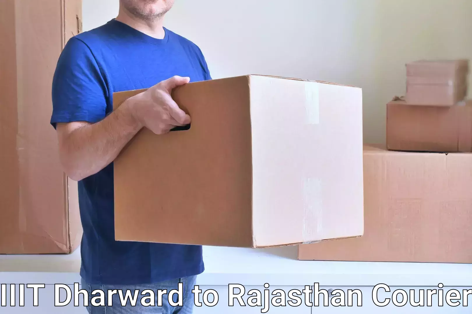 Courier rate comparison IIIT Dharward to Rajasthan