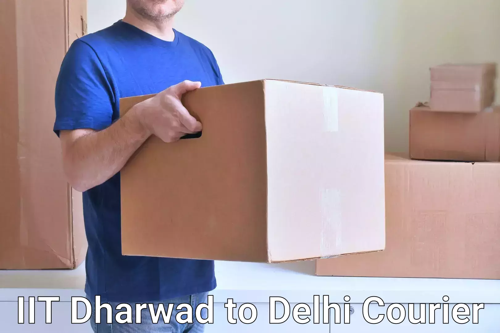 Courier service comparison IIT Dharwad to Kalkaji