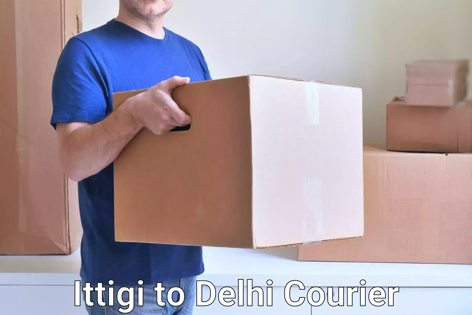 Secure package delivery Ittigi to Sansad Marg