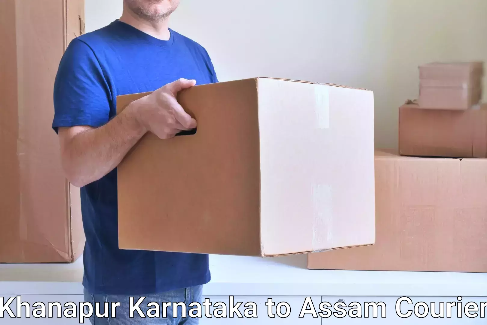 Dynamic courier operations Khanapur Karnataka to Jorhat