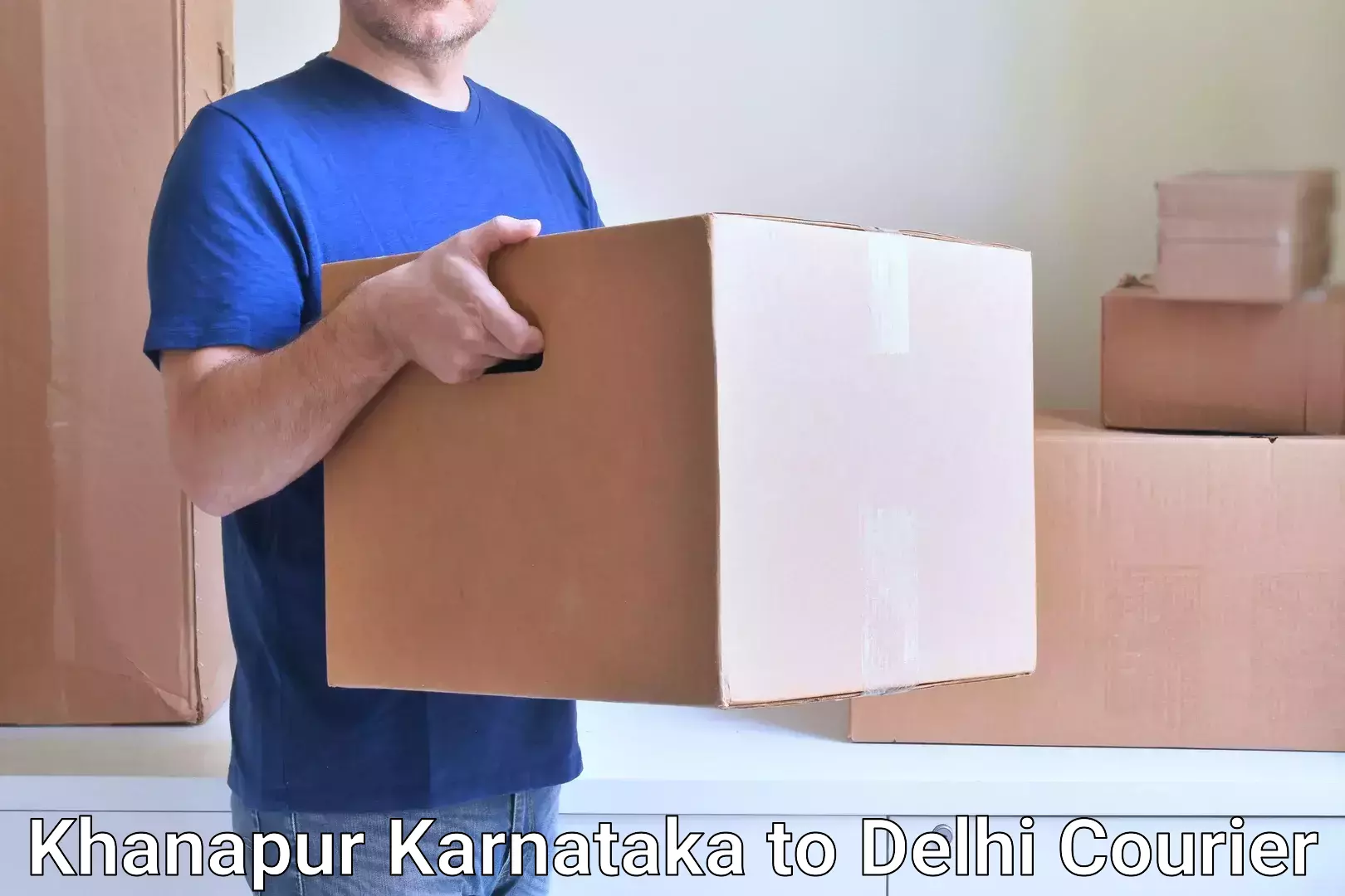 Secure package delivery Khanapur Karnataka to Delhi