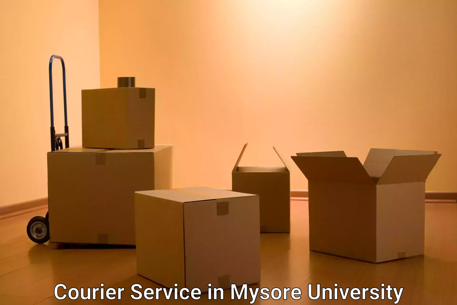 Punctual parcel services in Mysore University