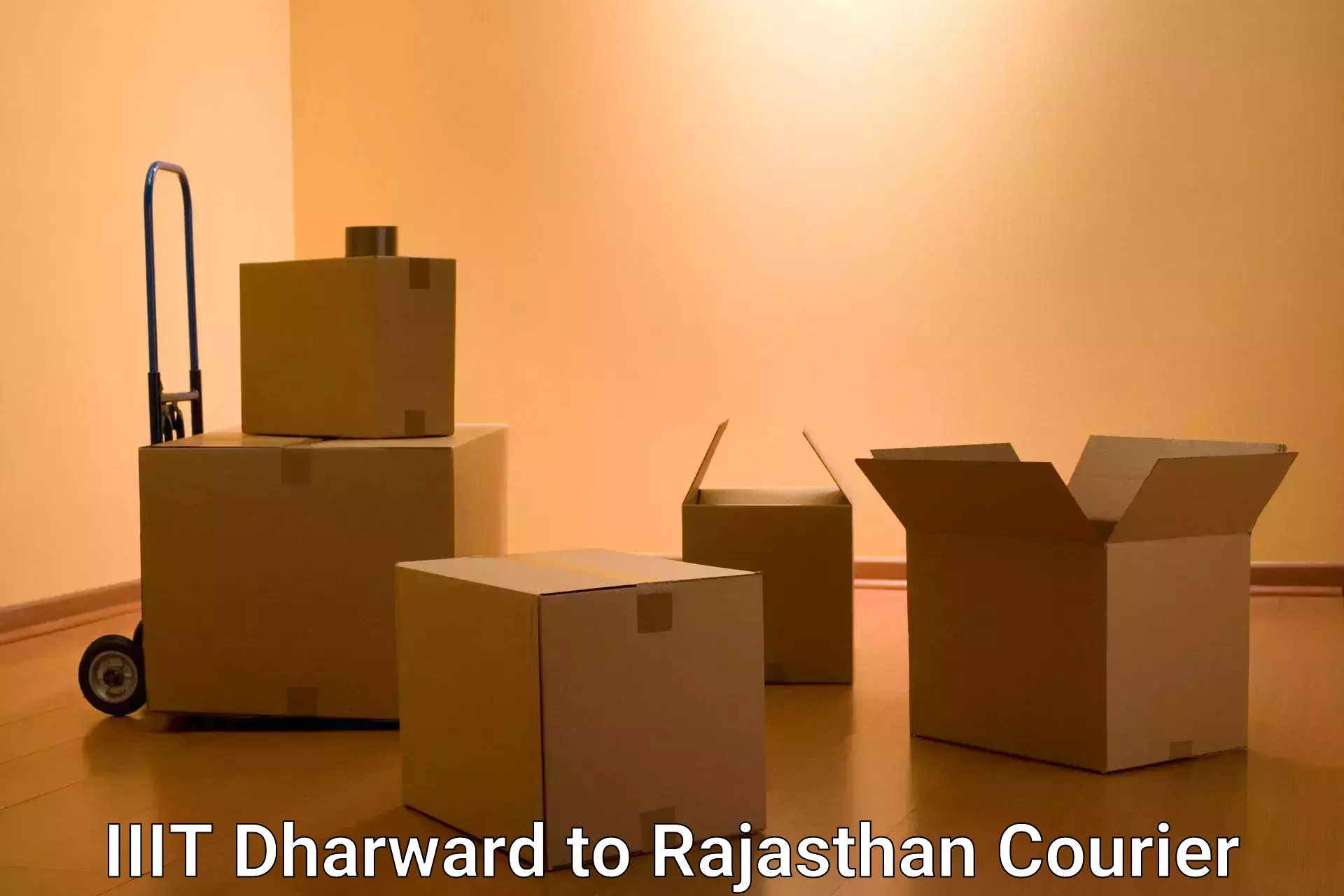 Courier dispatch services IIIT Dharward to Rajasthan