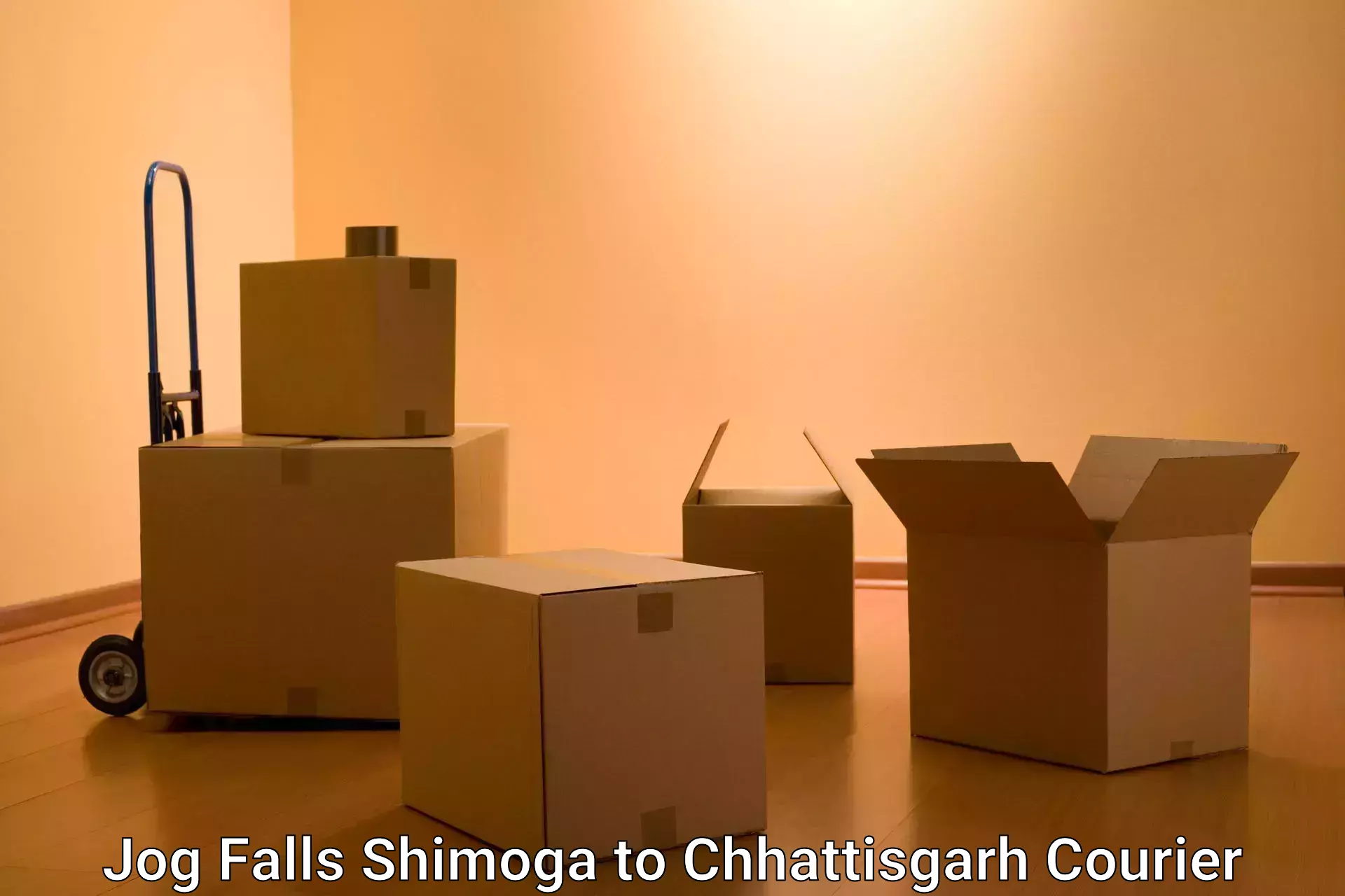 Discount courier rates Jog Falls Shimoga to Manendragarh