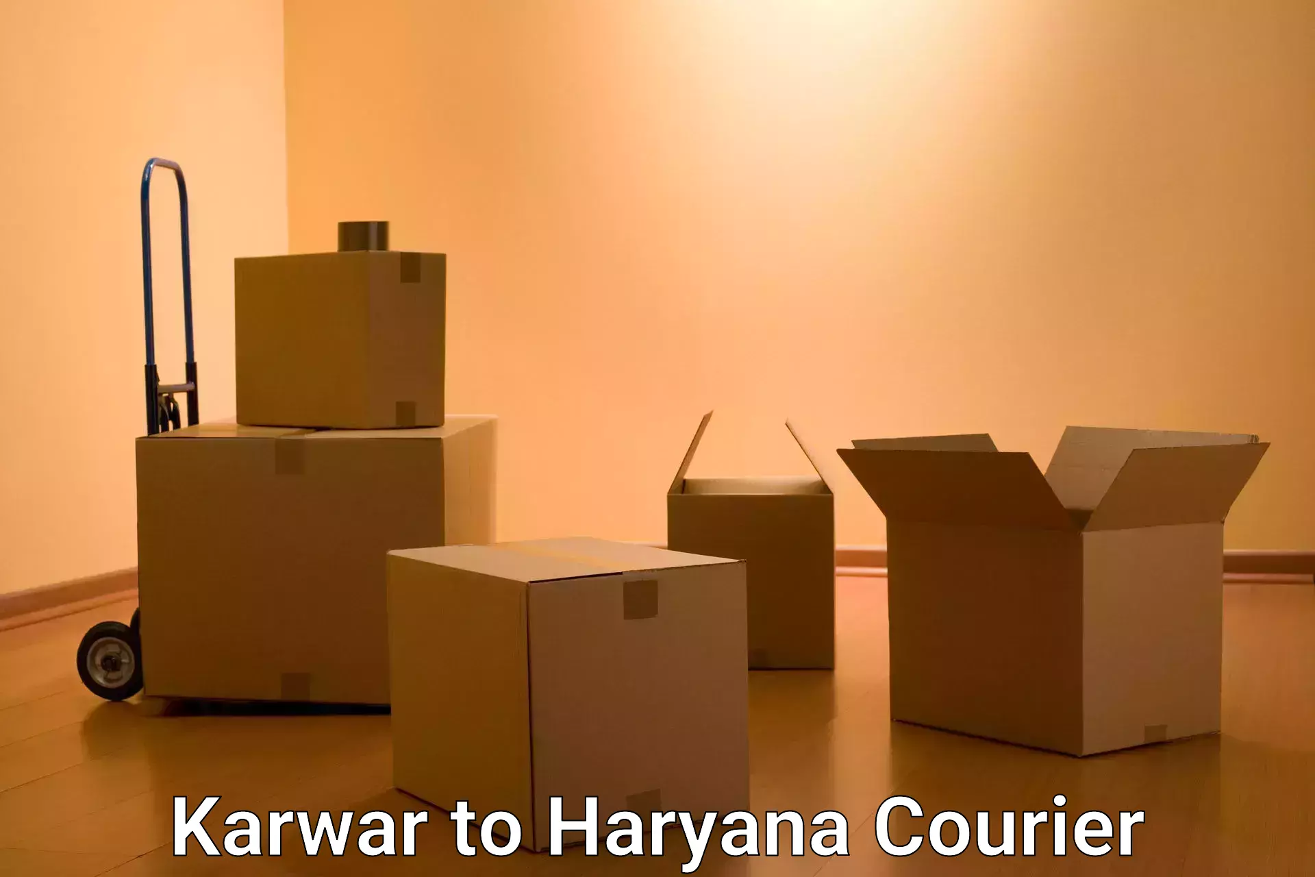 Easy access courier services Karwar to Gurgaon