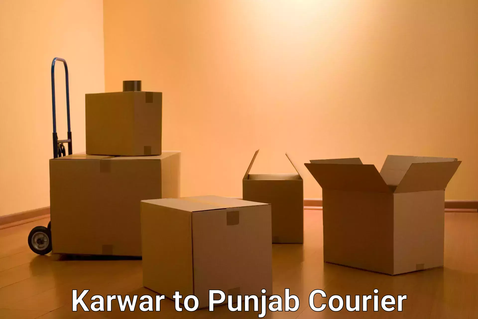 Door-to-door shipment Karwar to Barnala
