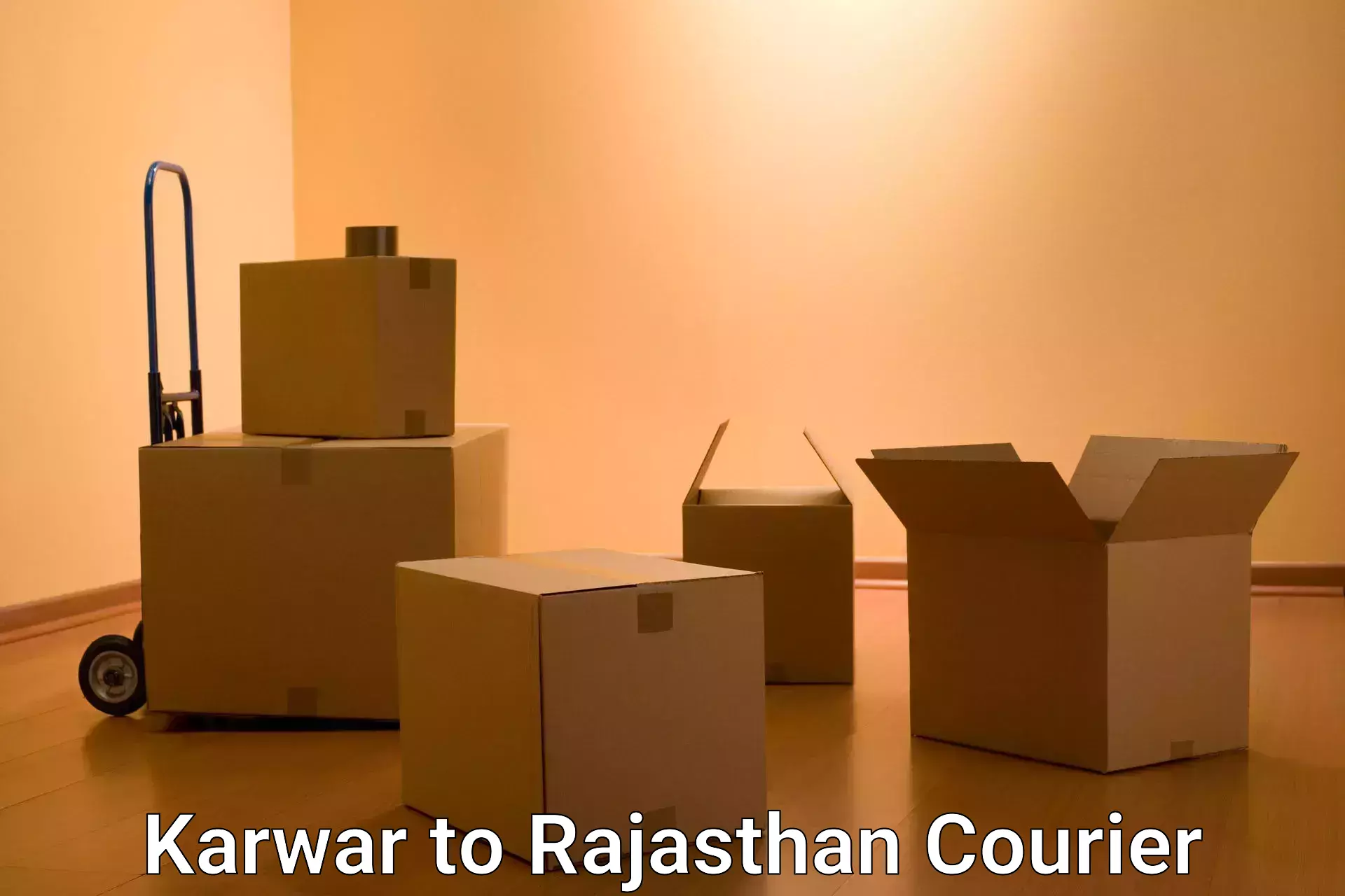 Efficient parcel transport Karwar to Suratgarh