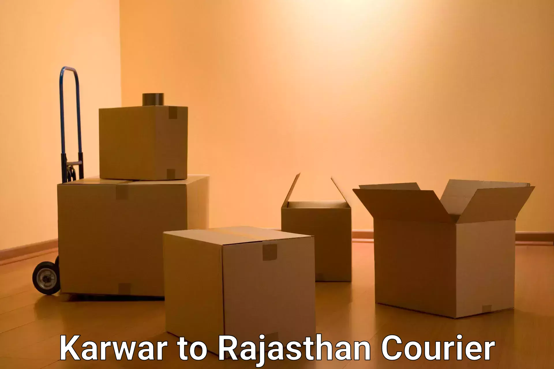 Courier app Karwar to Pratapgarh Rajasthan