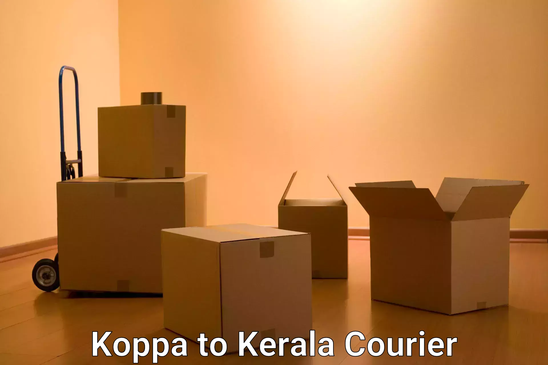 Large package courier Koppa to Kerala University Thiruvananthapuram