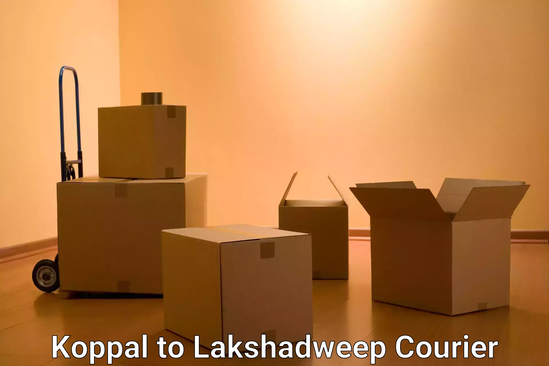 Same-day delivery options Koppal to Lakshadweep
