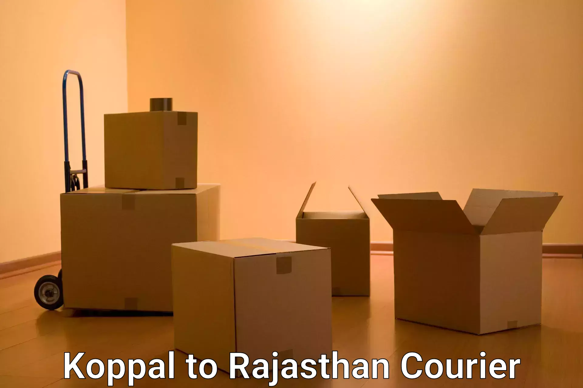 Courier rate comparison Koppal to Bijainagar