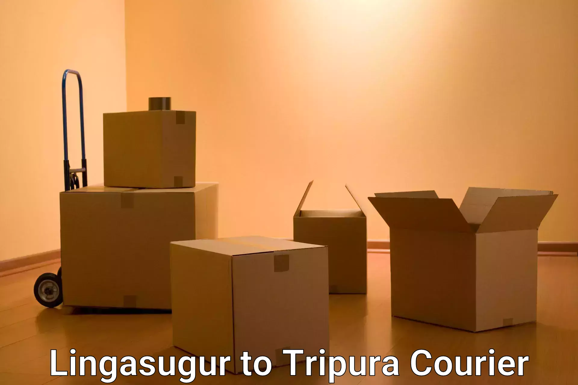 High-capacity parcel service Lingasugur to North Tripura