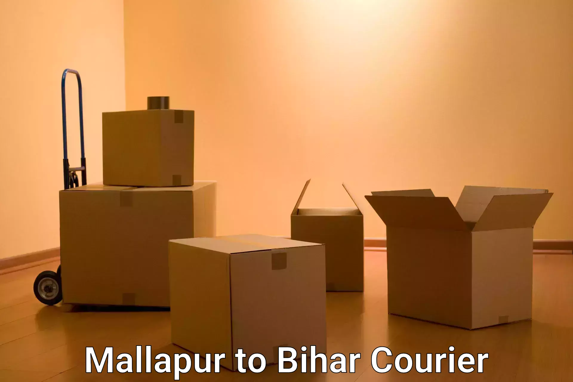 Air courier services in Mallapur to Dhaka
