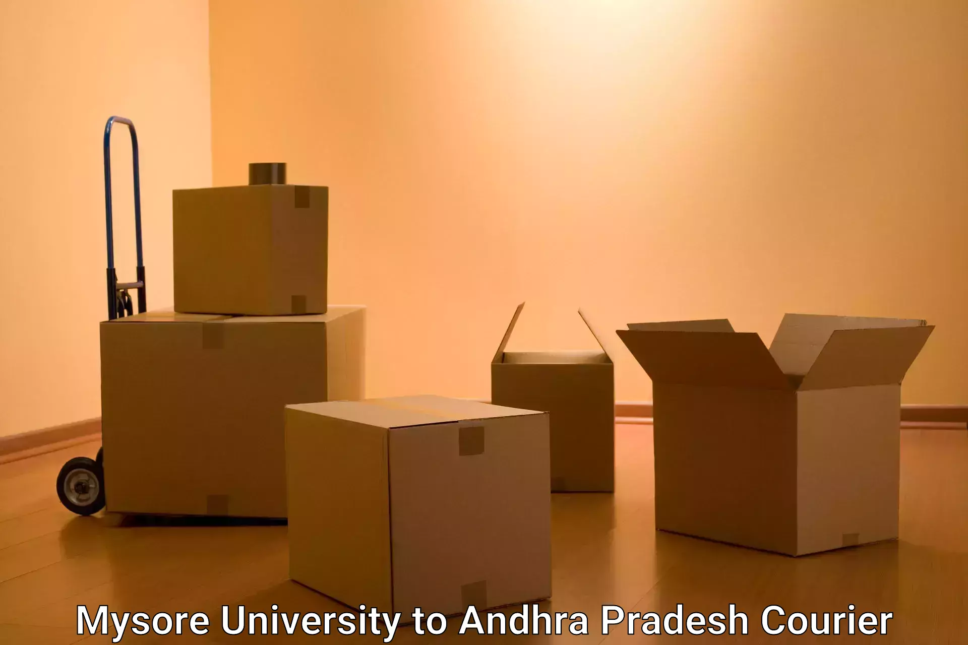 Large package courier Mysore University to Garividi