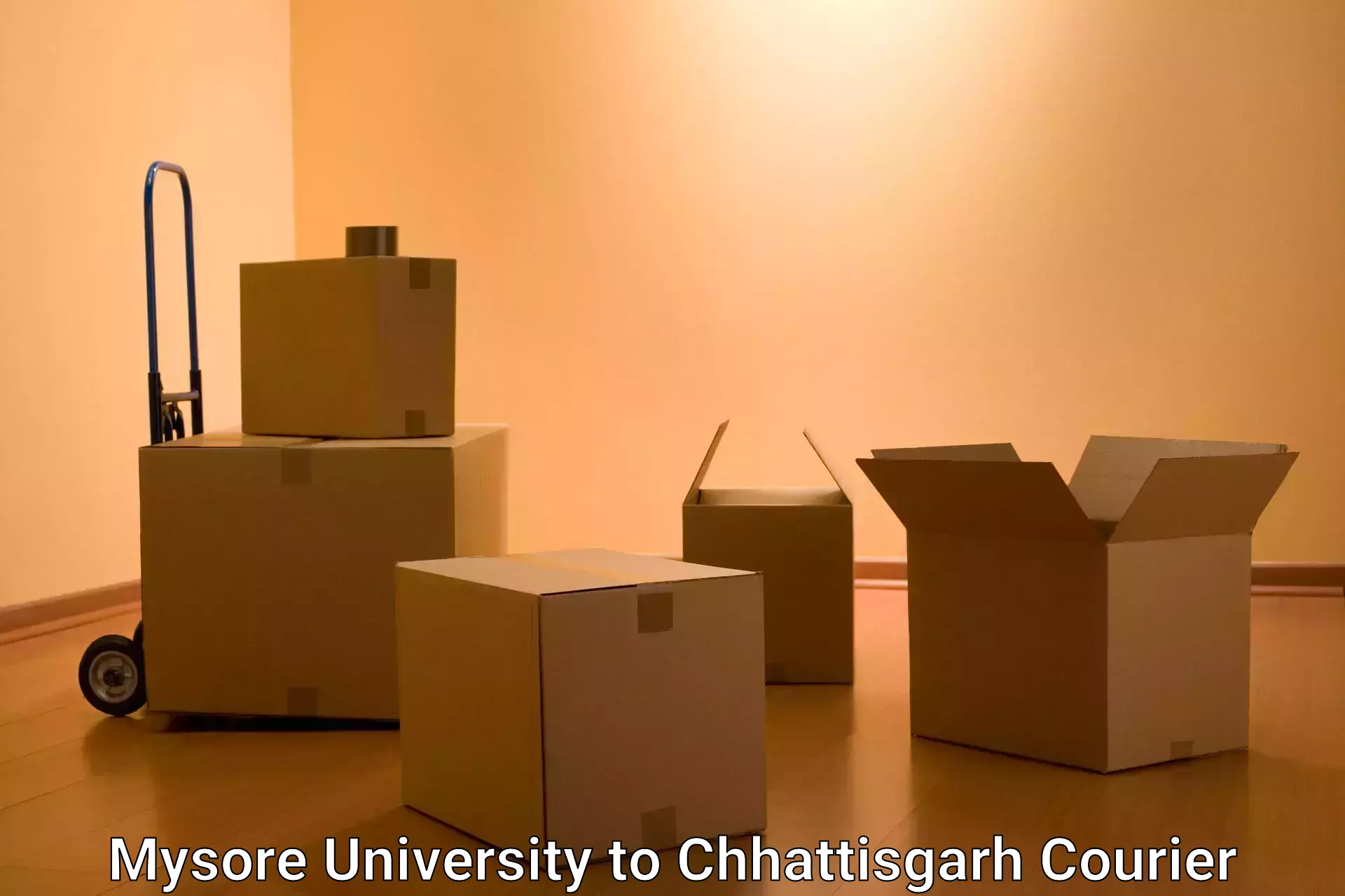 Optimized shipping routes Mysore University to Bijapur Chhattisgarh