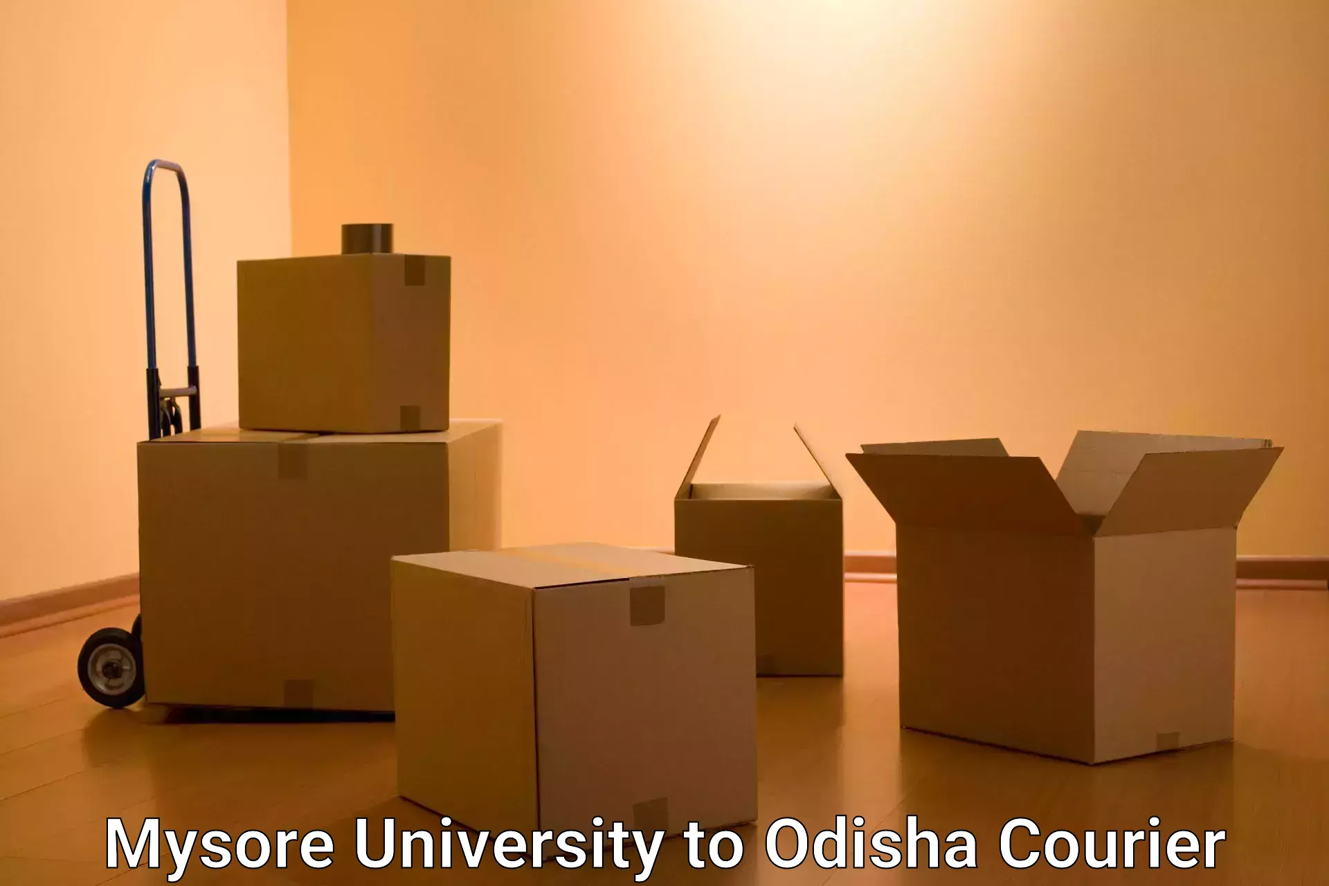 Efficient courier operations in Mysore University to Odisha