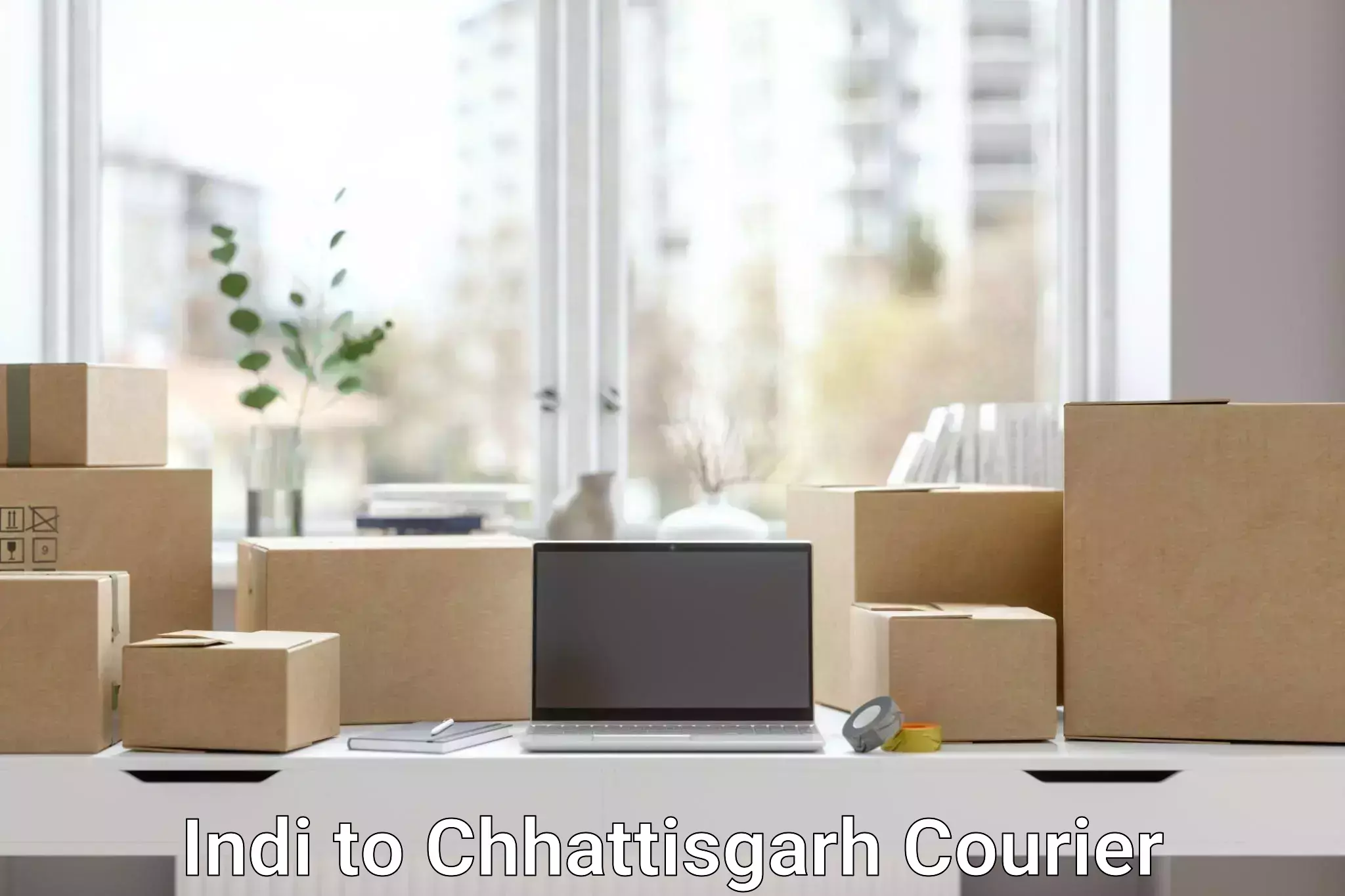 Premium delivery services in Indi to Raigarh Chhattisgarh