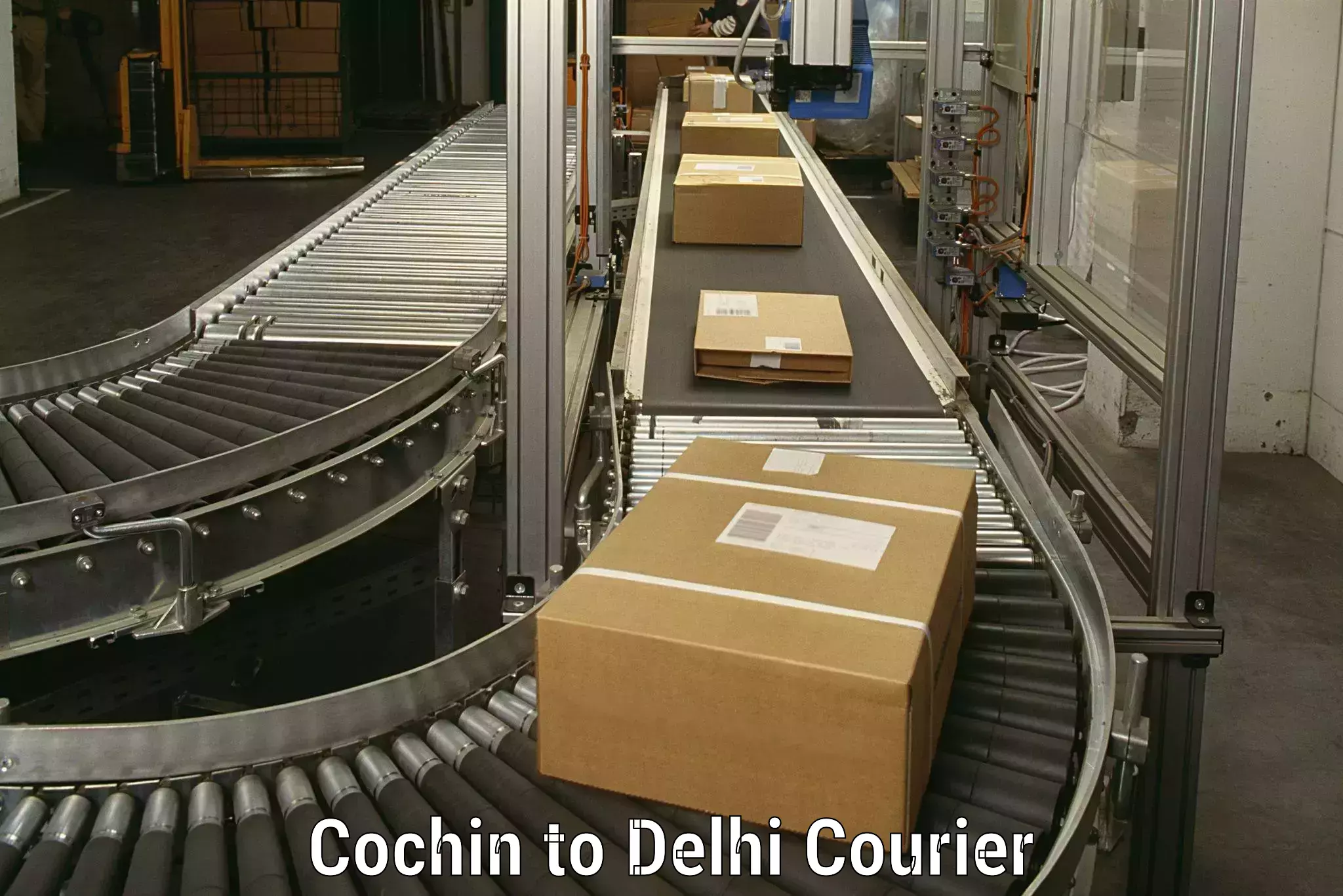 Packing and moving services Cochin to Jawaharlal Nehru University New Delhi