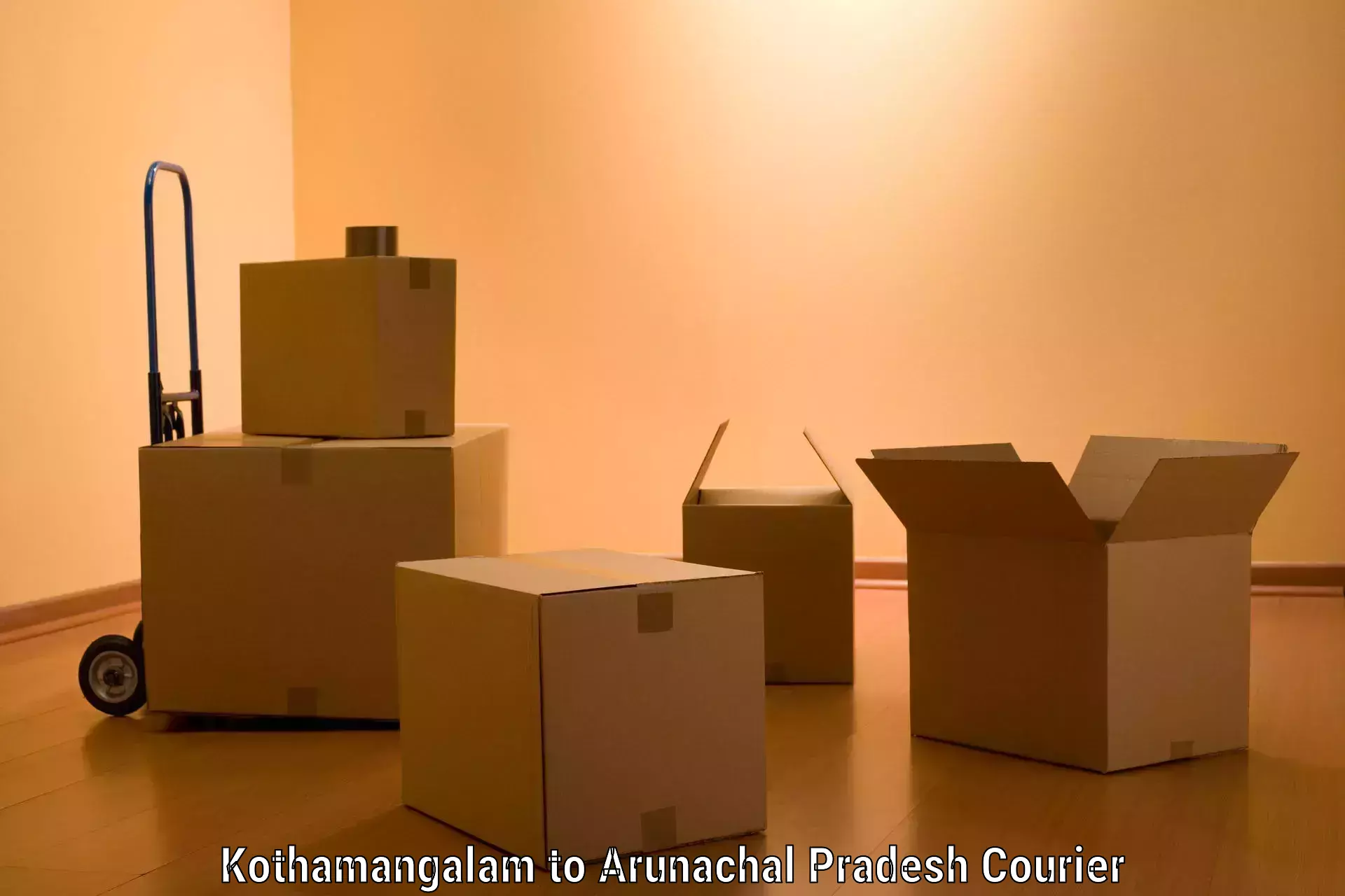 Expert furniture movers in Kothamangalam to Arunachal Pradesh