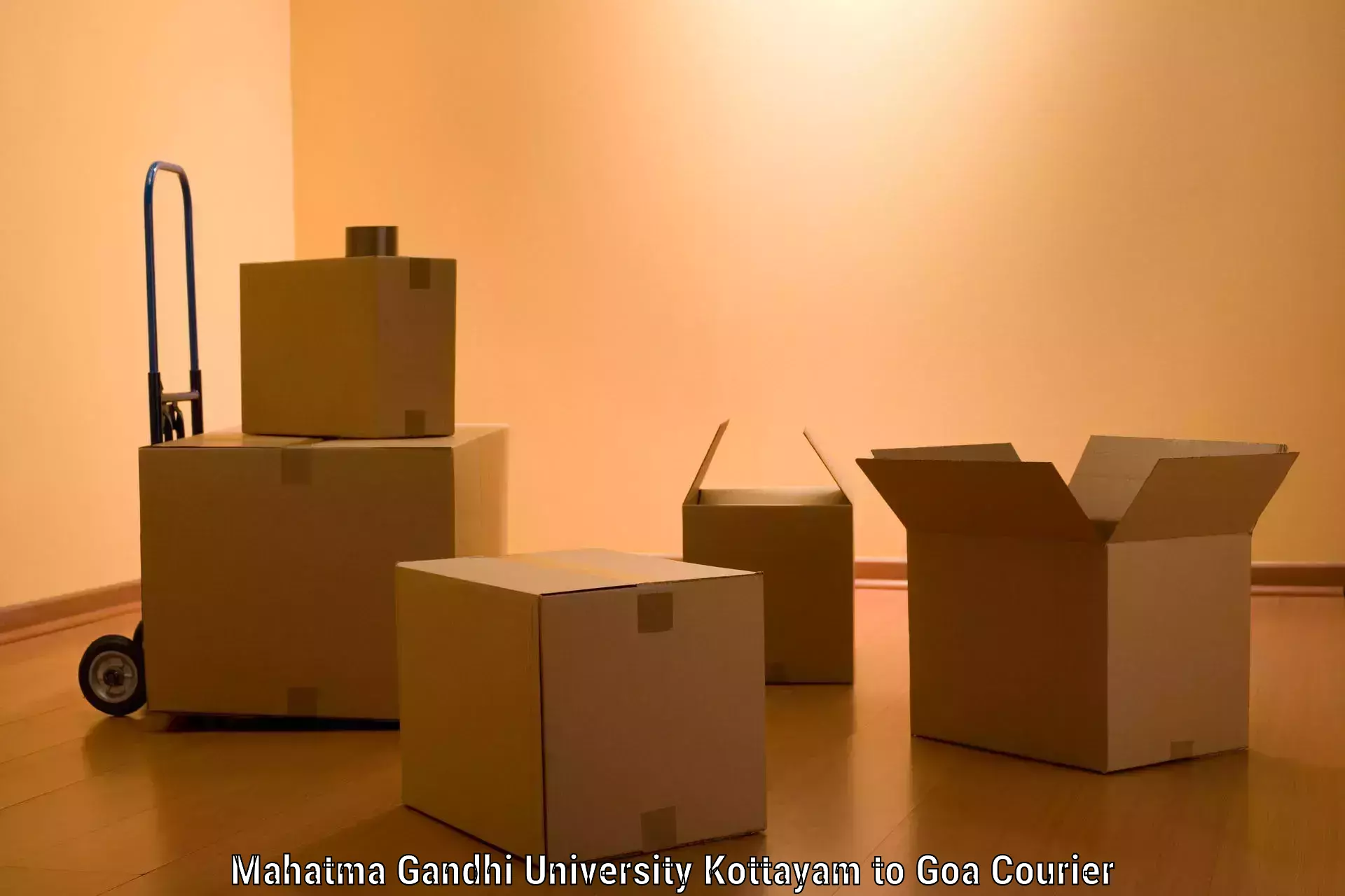 Custom moving and storage Mahatma Gandhi University Kottayam to Panjim