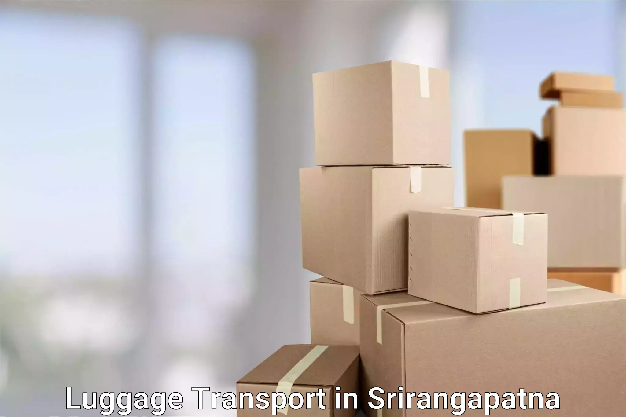 Luggage shipment tracking in Srirangapatna