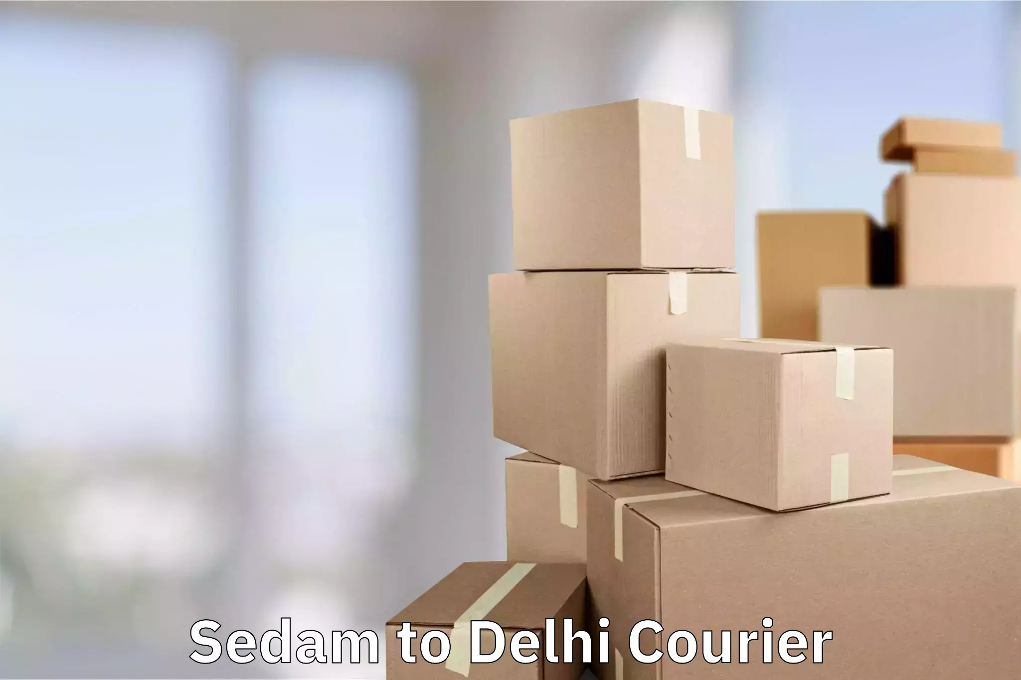 Instant baggage transport quote in Sedam to Jamia Hamdard New Delhi