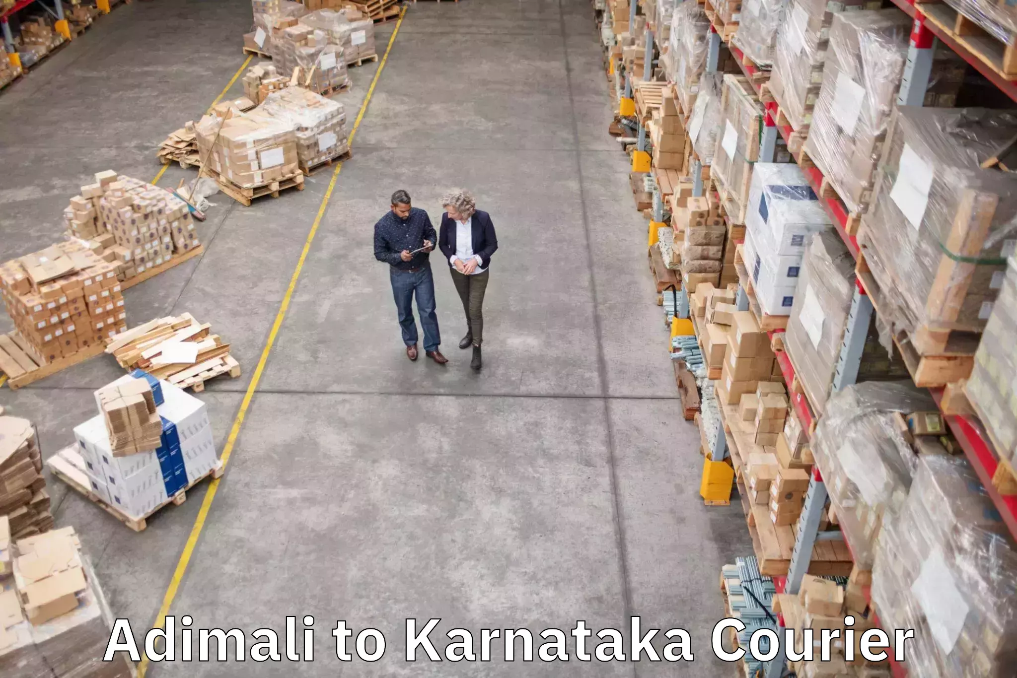 Door to hotel baggage transport Adimali to Chikkaballapur