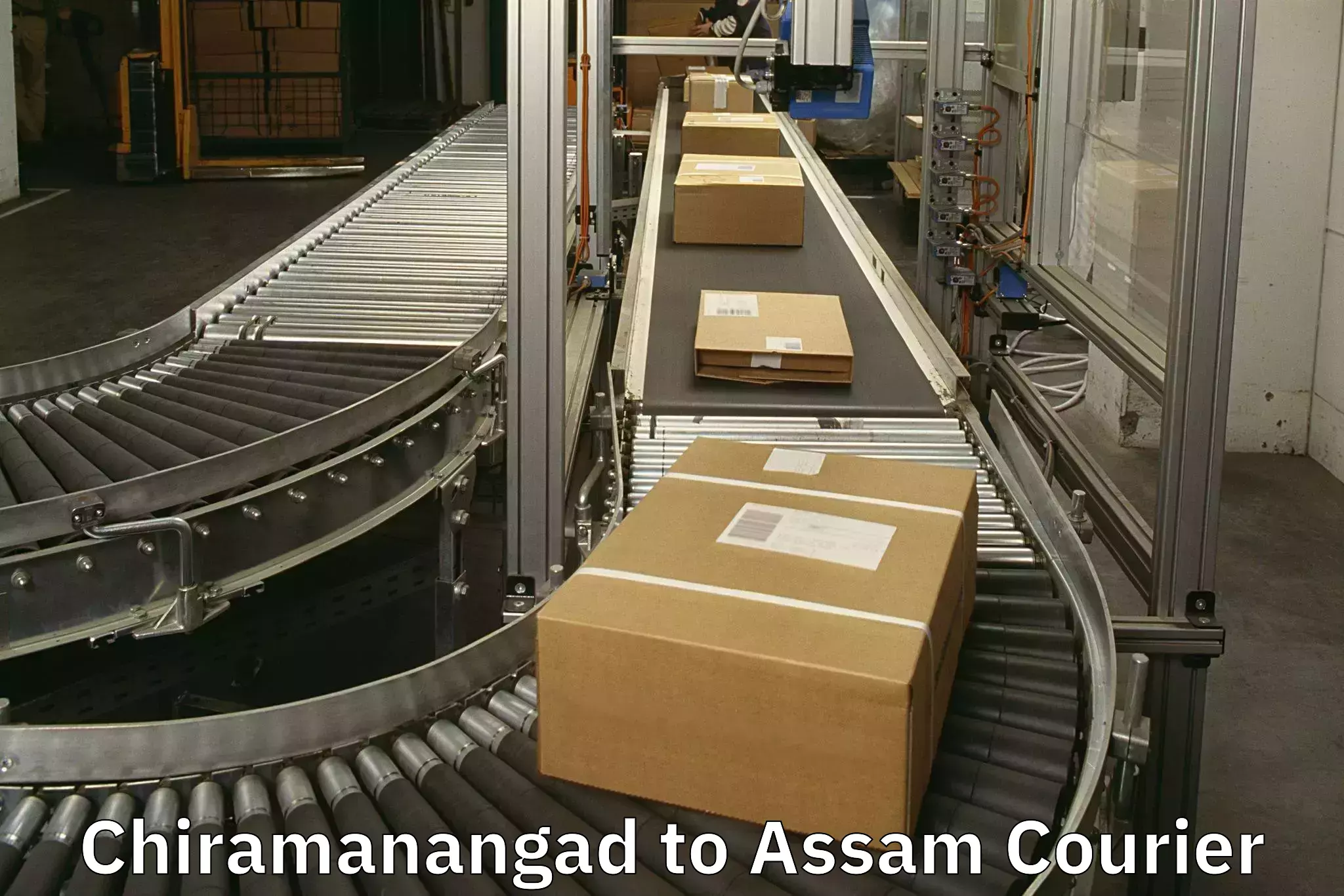 Baggage delivery scheduling Chiramanangad to Assam