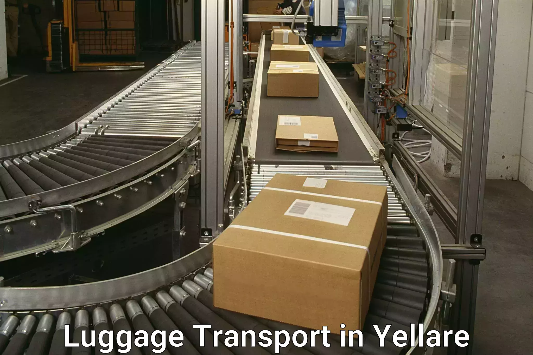 Luggage transport schedule in Yellare