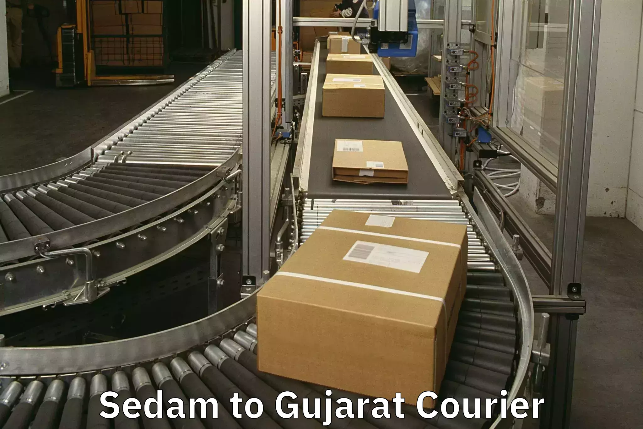 Baggage shipping logistics Sedam to Una Gir Somnath