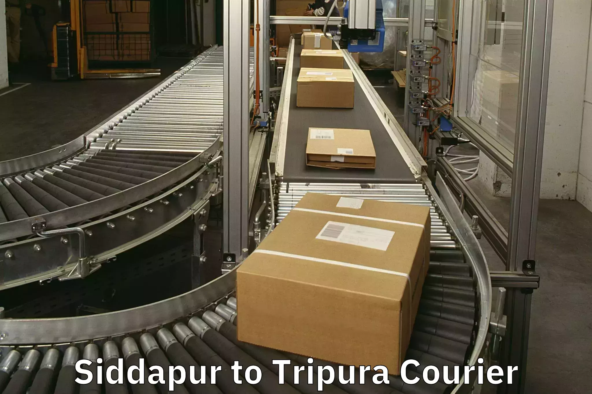 Light baggage courier Siddapur to Udaipur Tripura