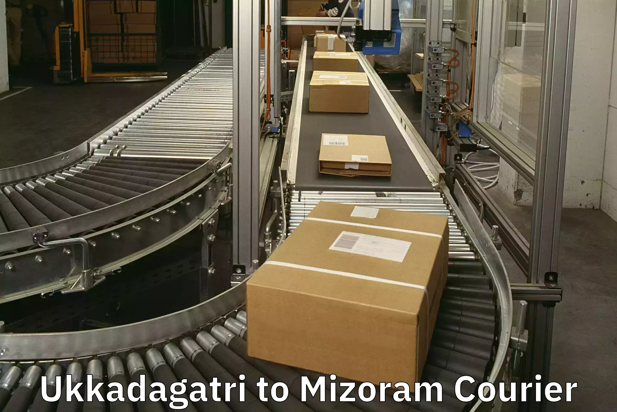 Baggage shipping experience Ukkadagatri to Mizoram University Aizawl