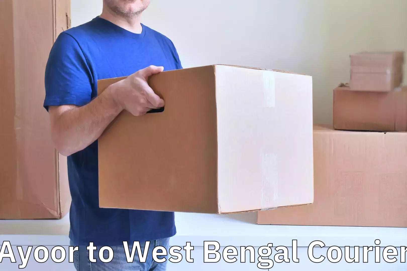 Customized luggage delivery Ayoor to West Bengal
