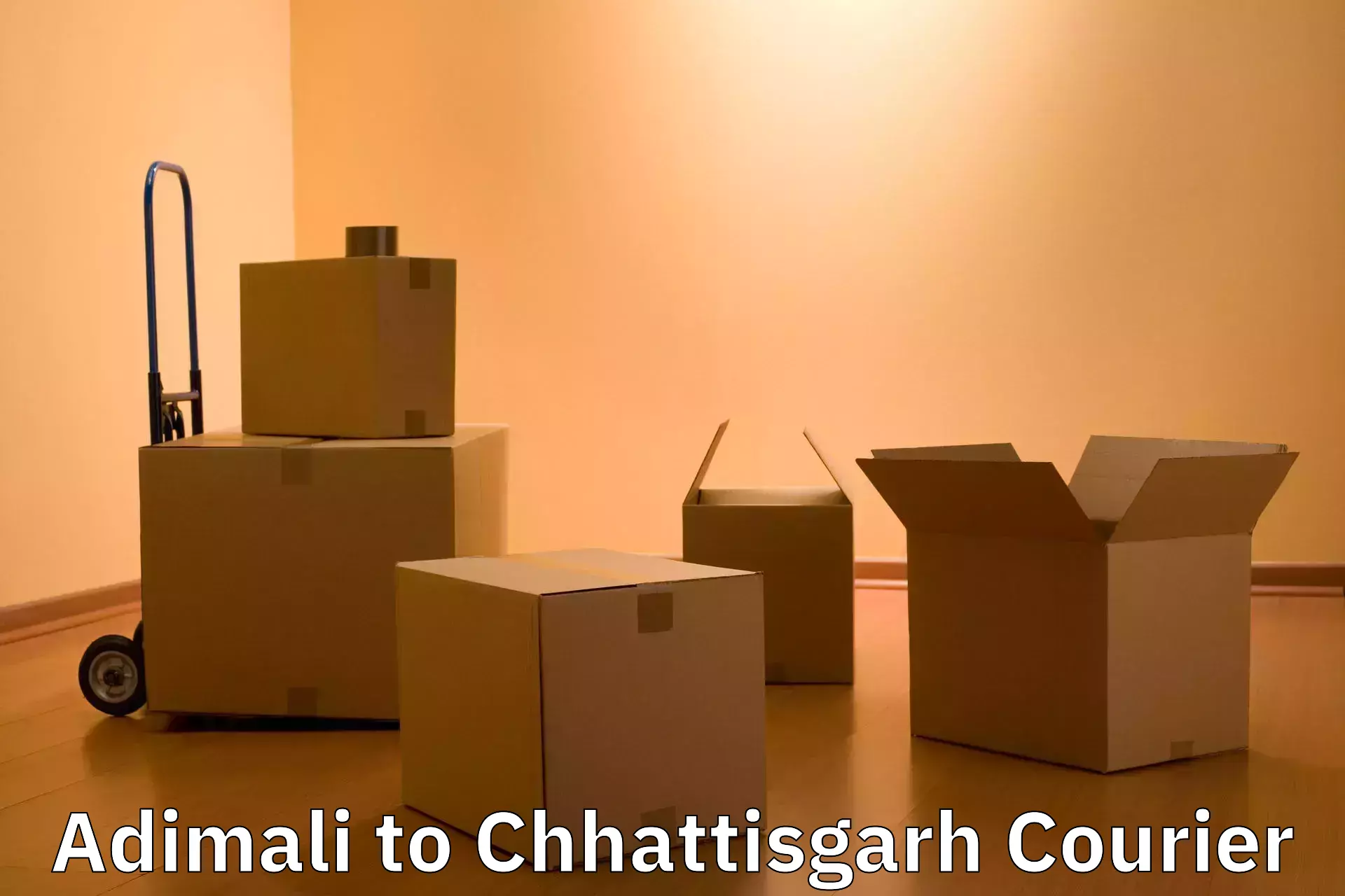 Luggage shipping rates calculator Adimali to Patna Chhattisgarh