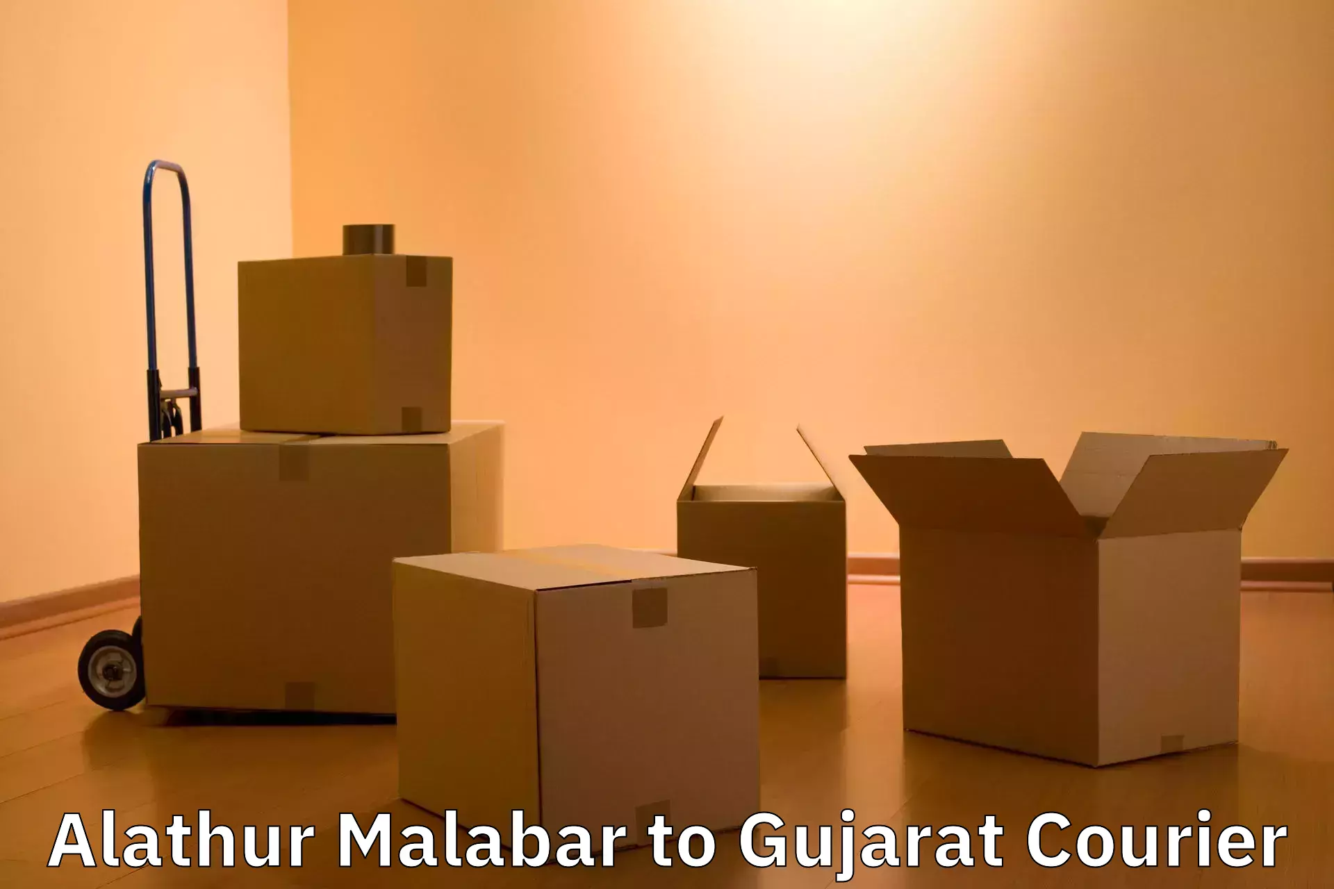 Baggage shipping optimization Alathur Malabar to Ahmedabad