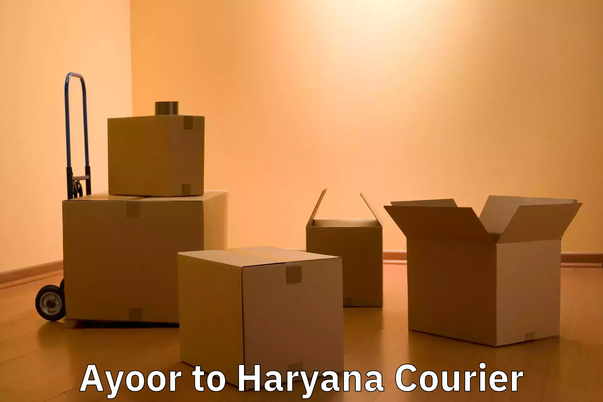 Baggage delivery optimization in Ayoor to Haryana