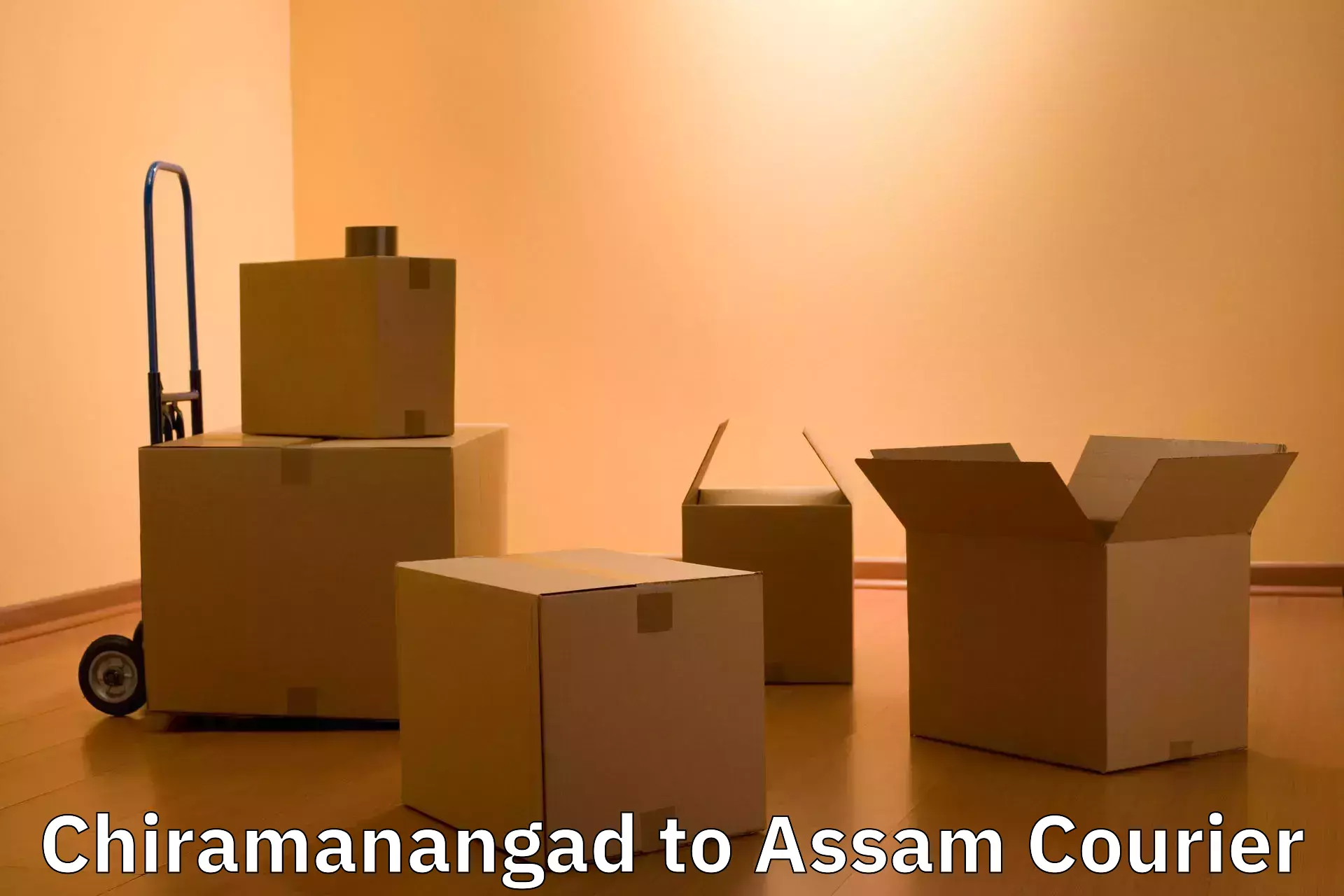 Immediate baggage courier Chiramanangad to Assam