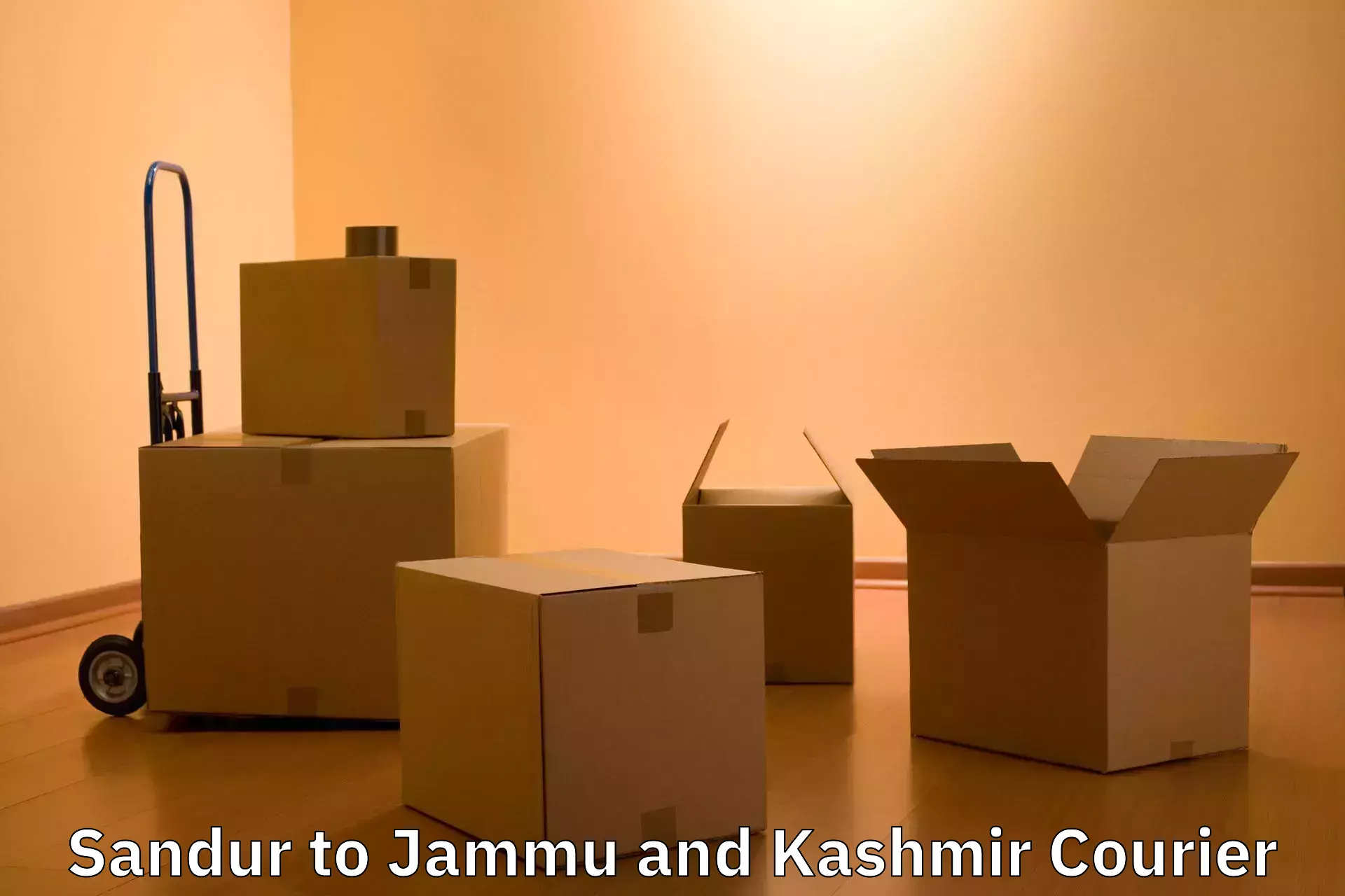 Luggage delivery app Sandur to Jammu and Kashmir